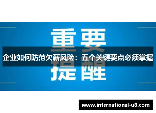 企业如何防范欠薪风险：五个关键要点必须掌握